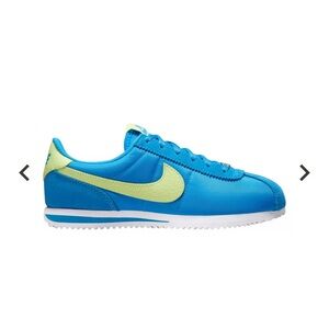 Nike Cortez Vibrant Blue with Yellow Accents Sneakers W8.5 or Y7